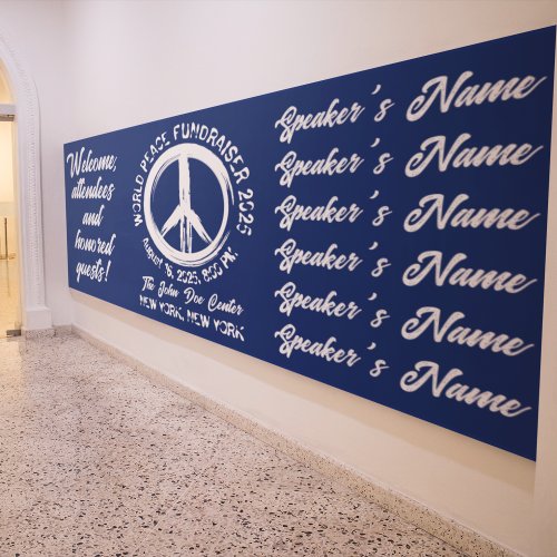 Distressed World Peace Fundraiser  Banner