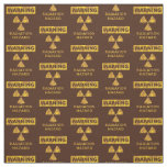 Distressed Yellow Radiation Warning Fabric