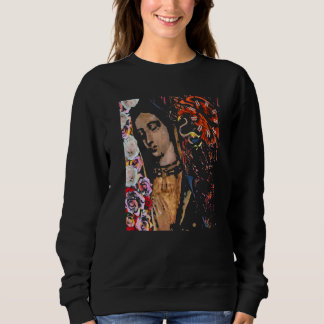 Distresses Bong Bones Guadalupana Roseate Aztec Ea Sweatshirt