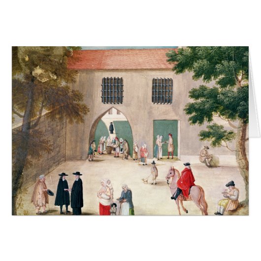 Distributing Alms to the Poor Cards (Front Horizontal)