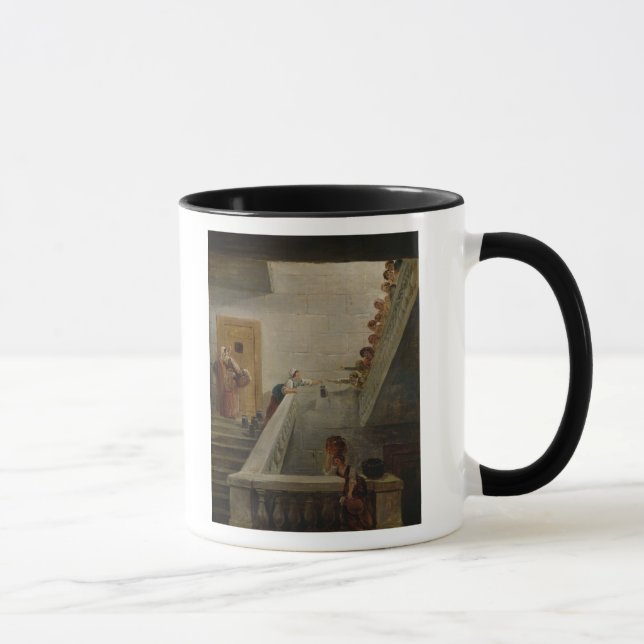 Distributing Milk at St. Lazare Prison, 1794 Mug (Right)