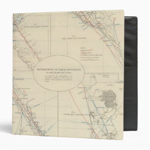 Distribution of earth movement in California 3 Ring Binder
