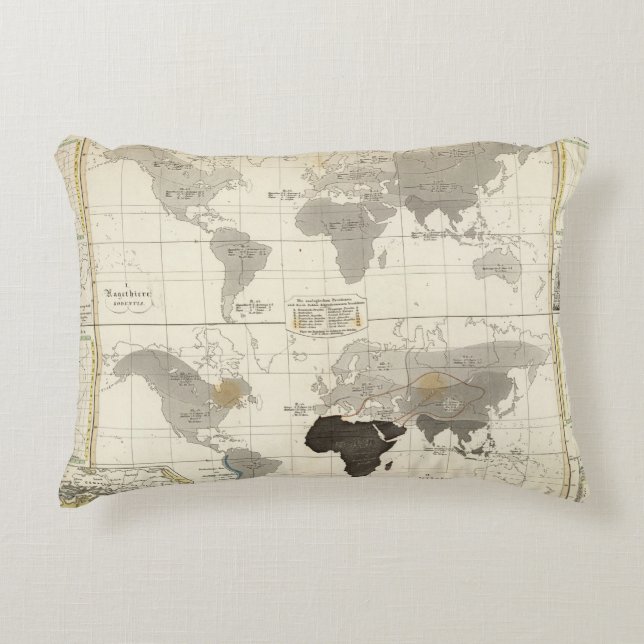 Distribution of rodents and animals accent pillow (Front)