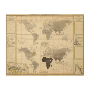 Distribution of rodents and animals wood wall art