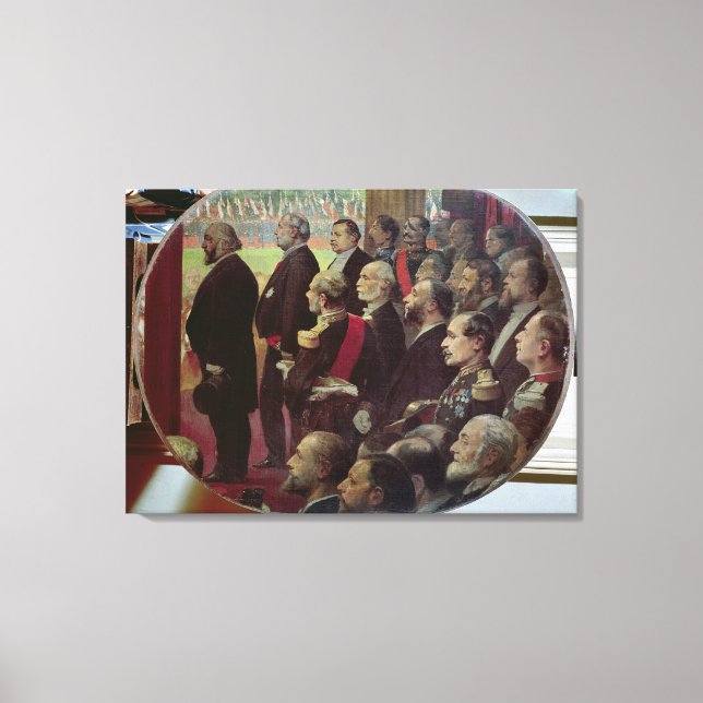 Distribution of the Flags, 14th July 1880 Canvas Print (Front)