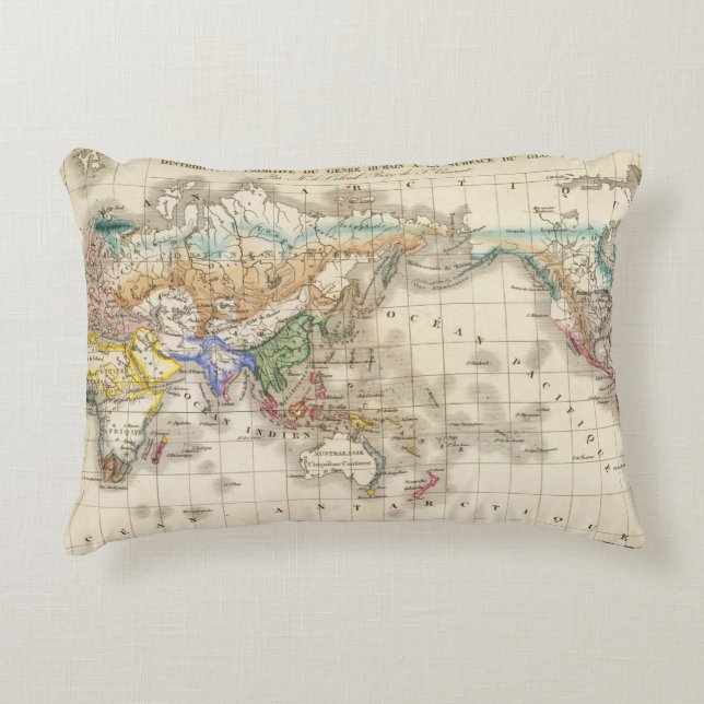 Distribution primitive du genre humain accent pillow (Front)