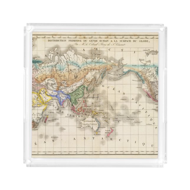 Distribution primitive du genre humain acrylic tray (Front)