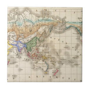 Distribution primitive du genre humain ceramic tile