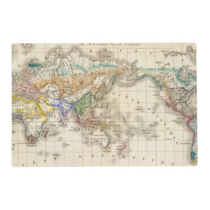 Distribution primitive du genre humain placemat