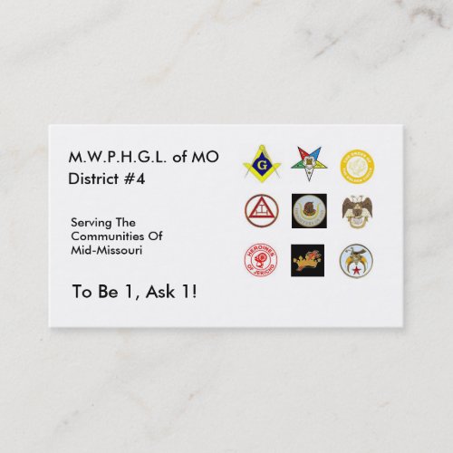 District 4 Business Card