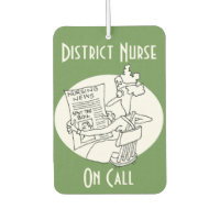 District Nurse On Call Car Air Freshener