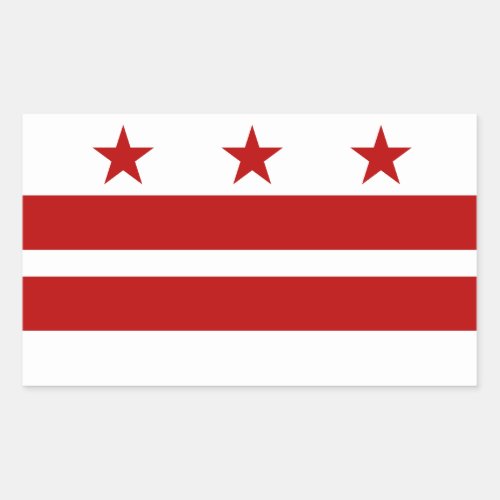 District of Columbia Flag Rectangular Sticker