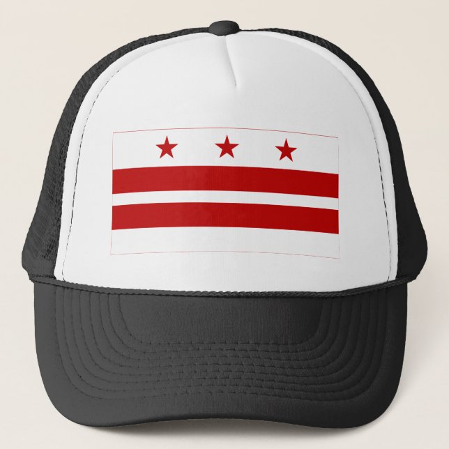 District of Columbia Flag Trucker Hat (Front)