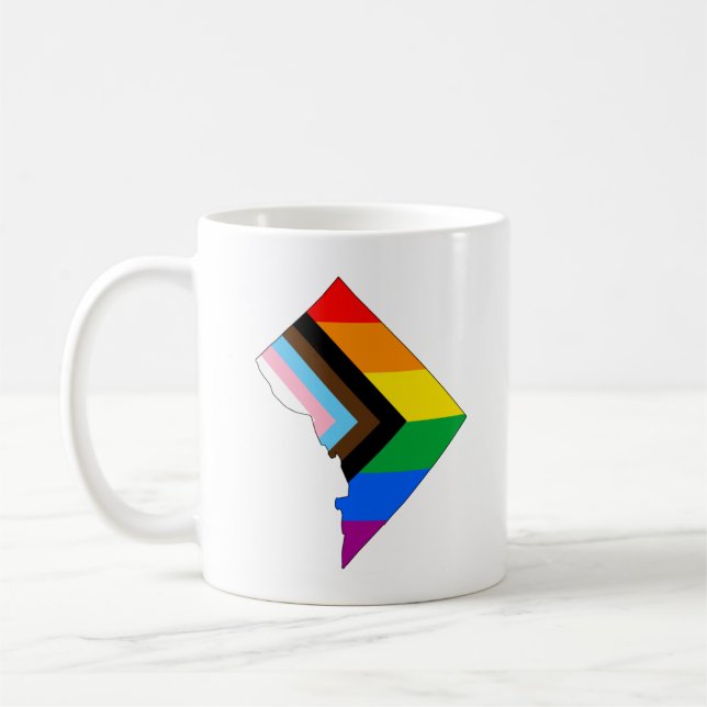 District of Columbia Pride LGBTQ Pride Coffee Mug (Left)