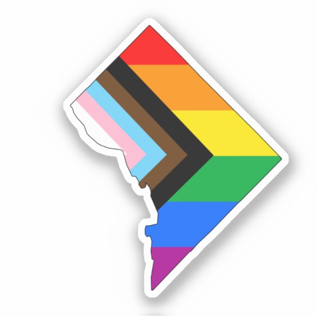 District of Columbia Pride LGBTQ Pride Sticker (Front)