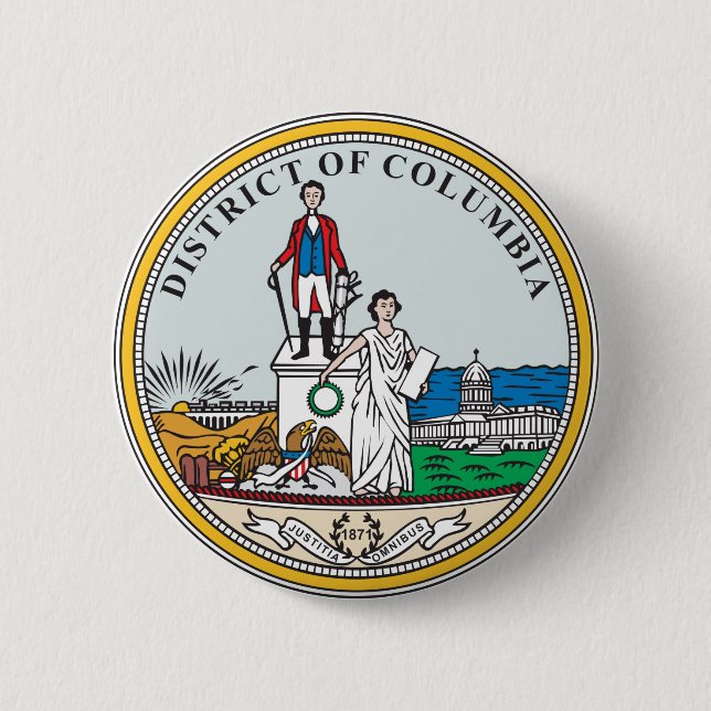 District of Columbia seal Pinback Button (Front)