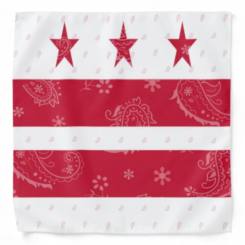 District of Columbia State Flag Bandana