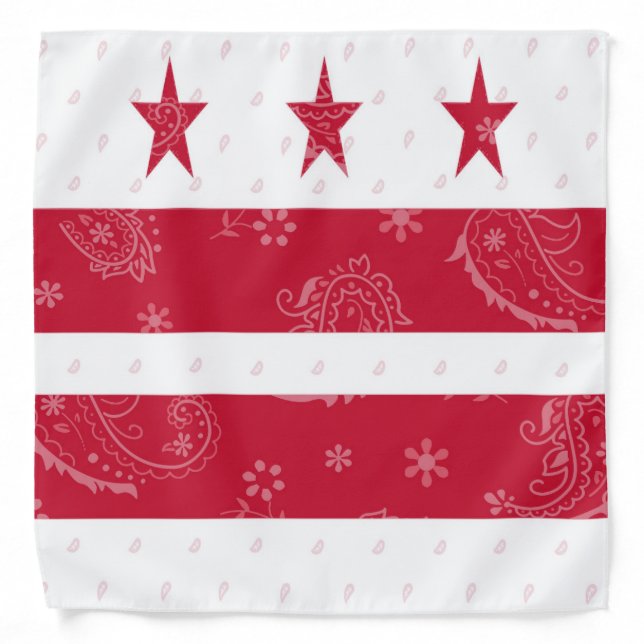 District of Columbia State Flag Bandana (Front)
