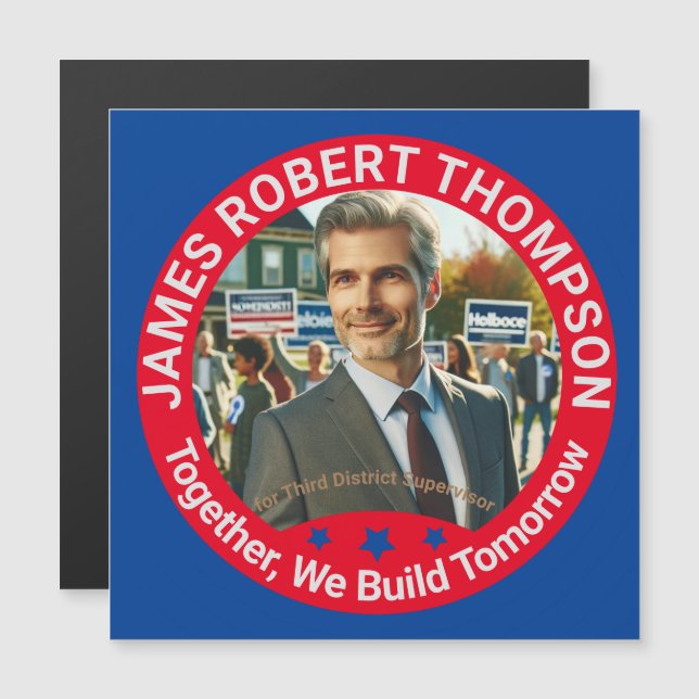 District Supervisor Campaign Magnetic Card (Front/Back)