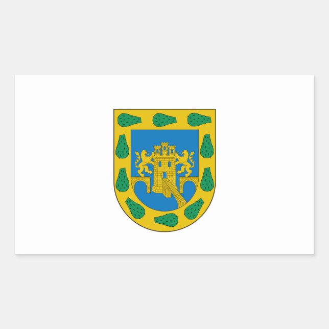 Distrito Federal, D.F./DF, Mexico City Flag Rectangular Sticker (Front)