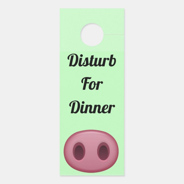 Disturb For Dinner Door Hanger (Back)