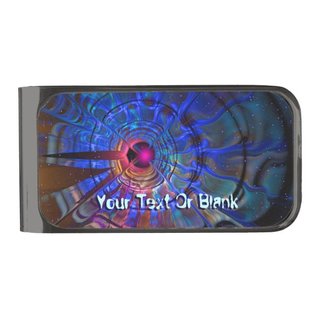 Disturbance Gunmetal Finish Money Clip (Front)