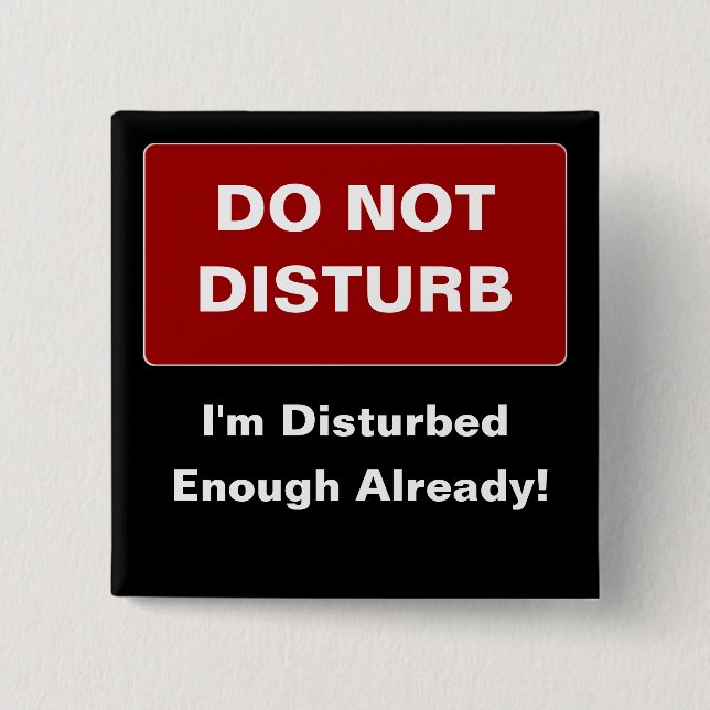 Disturbed Button (Front)