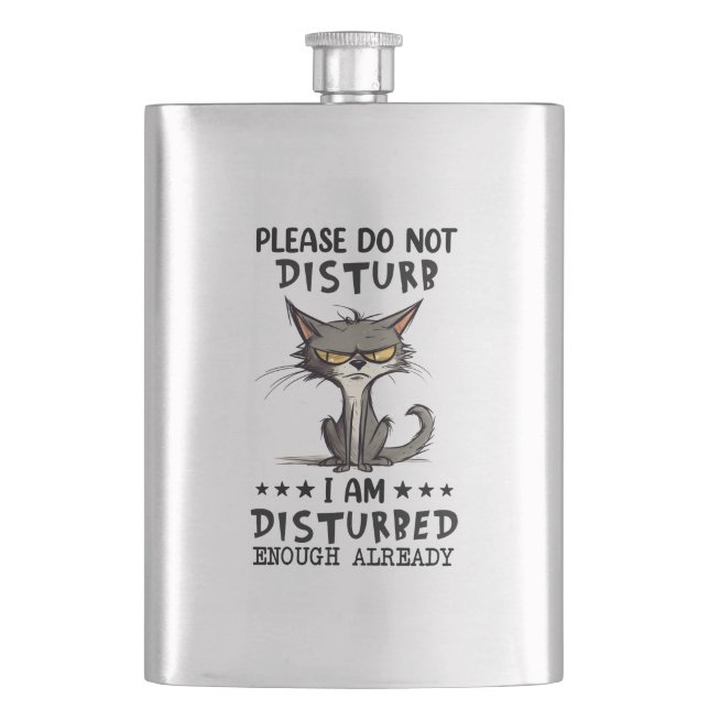 Disturbed Cat Flask (Front)