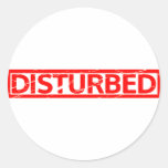 Disturbed Stamp Classic Round Sticker