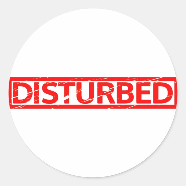 Disturbed Stamp Classic Round Sticker (Front)
