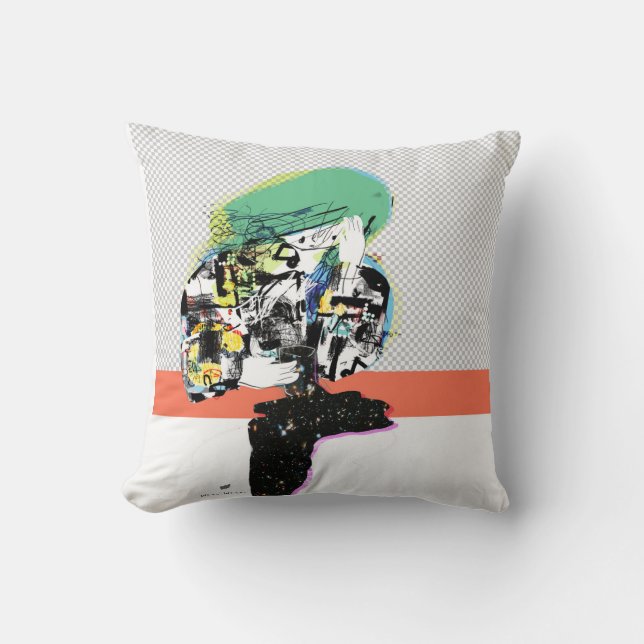 #DisturbTheUniverse Throw Pillow (Front)