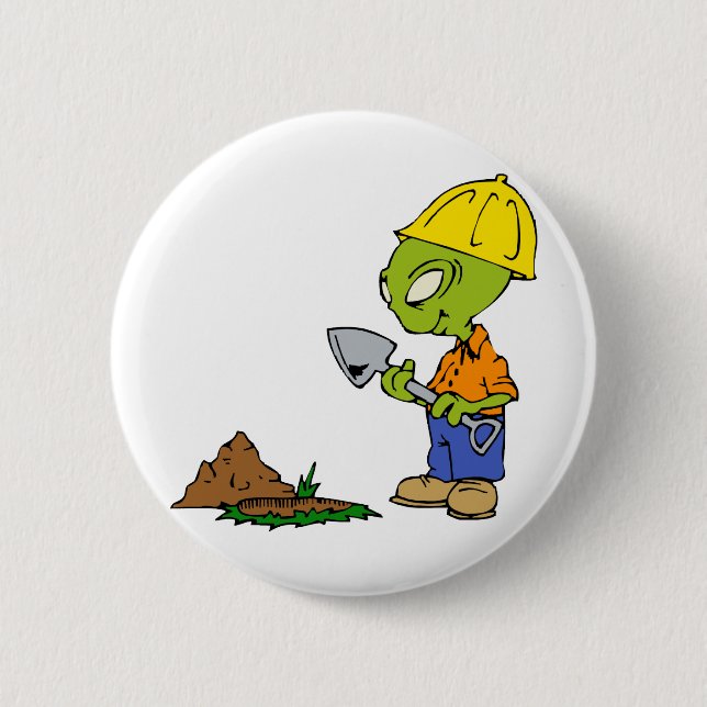 Ditch Digger Alien Button (Front)