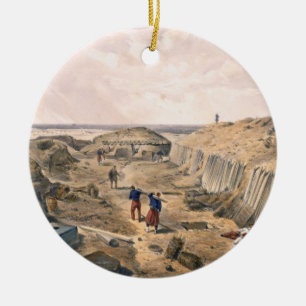 Ditch of the Bastion du Mat, plate from 'The Seat Ceramic Ornament