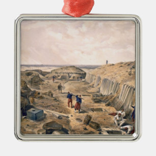 Ditch of the Bastion du Mat, plate from 'The Seat Metal Ornament