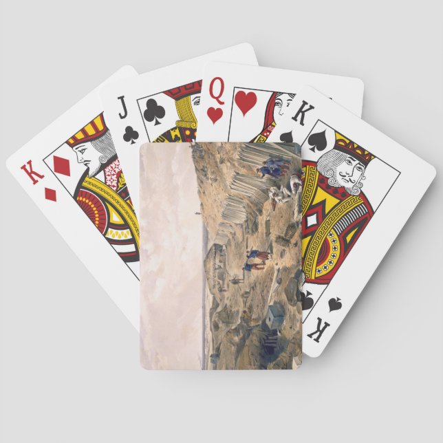 Ditch of the Bastion du Mat, plate from 'The Seat Poker Cards (Back)