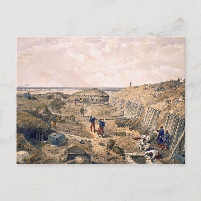 Ditch of the Bastion du Mat, plate from 'The Seat Postcard (Front)