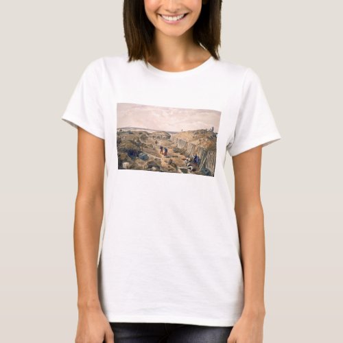 Ditch of the Bastion du Mat plate from The Seat T_Shirt