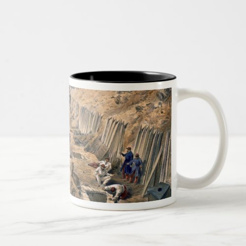 Ditch of the Bastion du Mat plate from The Seat Two_Tone Coffee Mug