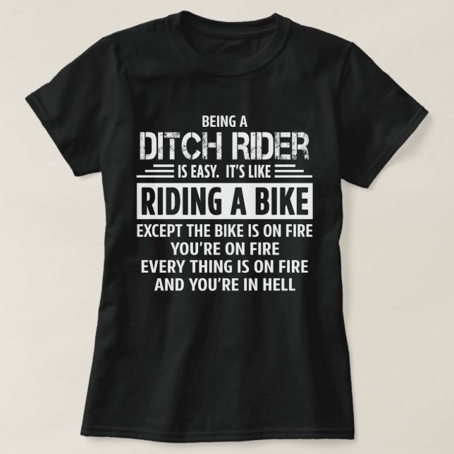 Ditch Rider T-Shirt (Design Front)