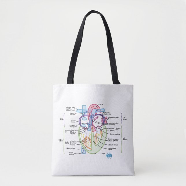DITKI Heart Anatomy Tote Bag (Front)