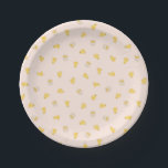 Ditsy Chicks (Misty Rose) – Cute Bird Pattern Paper Plates<br><div class="desc">A pretty little bunch of happy chicks,  drawn by hand and painted in Procreate. Happy Easter!</div>