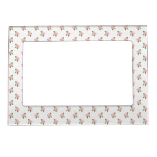 Ditsy Dog Rose Polka Style Magnetic Picture Frame