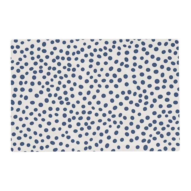 Ditsy Dots Laminated Placemat (Front)