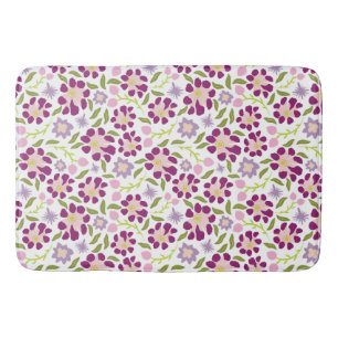 Ditsy floral bath mat