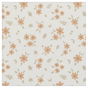 Ditsy Floral Cottagecore Boho Wildflower Neutral Fabric
