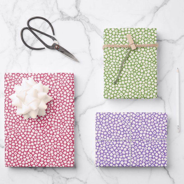 Ditsy Flower Meadow Wrapping Paper Sheets (Creator Uploaded)