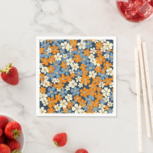 Ditsy Flowers Pattern  Napkins (Insitu)
