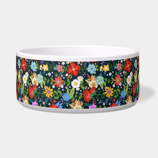 Ditsy seamless Flowers Pattern-13554 Bowl (Front)