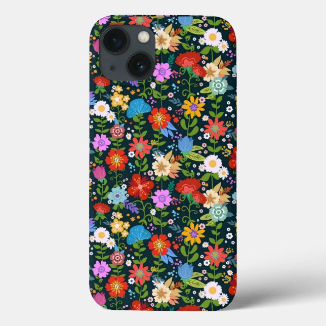 Ditsy seamless Flowers Pattern-13554 Case-Mate iPhone Case (Back)