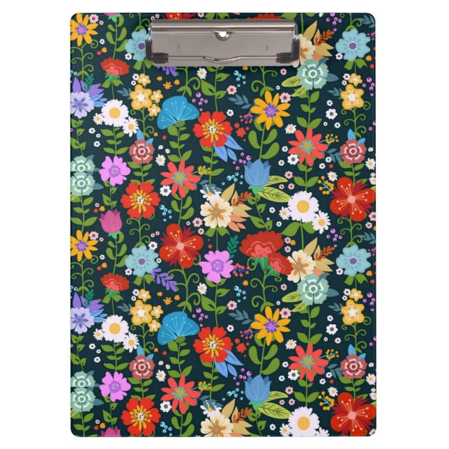 Ditsy seamless Flowers Pattern-13554 Clipboard (Front)